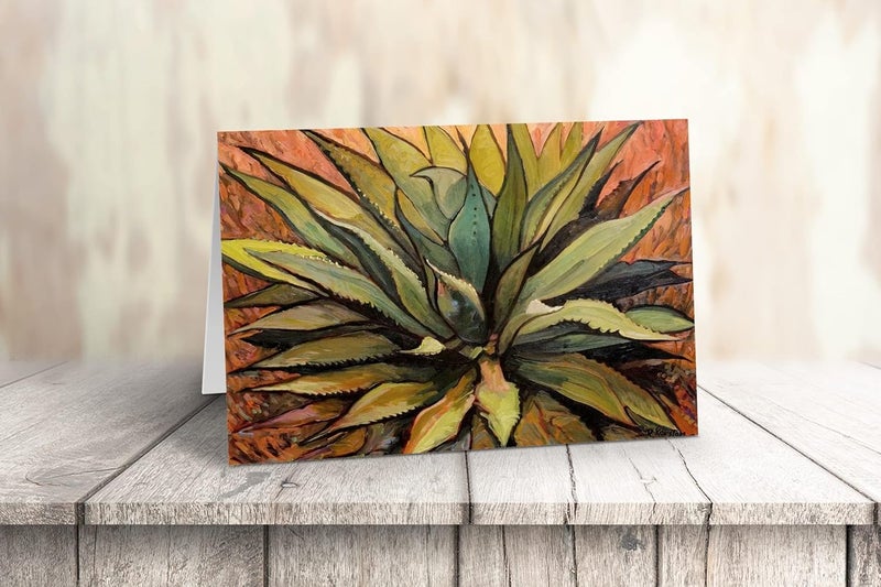 Stonehouse Collection | Assorted Agave Southwest Note Card | Variety Pack of Cactus Note Card | USA Made | New Address, Thank You, Blank Note Card (Assorted Agave) - Image 5